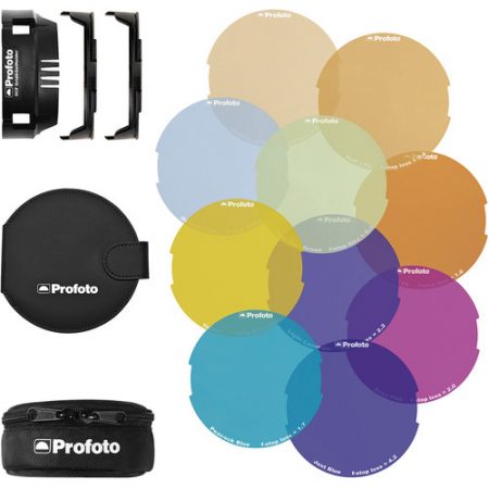 Profoto OCF Color Gel Starter Kit (Grid&GelHolder, 2 gel attachment, 1 gel
wallet, 10 gels)